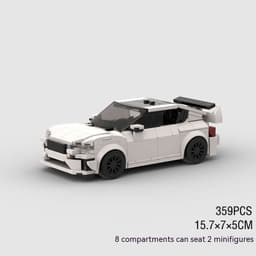 image-Small Particle Racing Car Sports Car Model Assembled Children's Building Blocks Toy