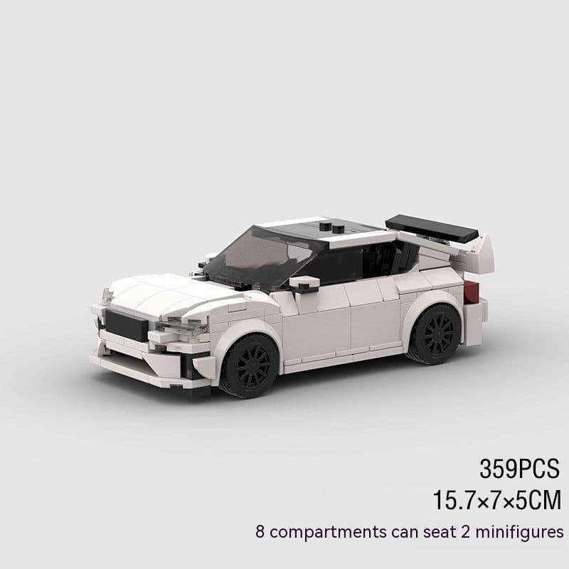 image-Small Particle Racing Car Sports Car Model Assembled Children's Building Blocks Toy