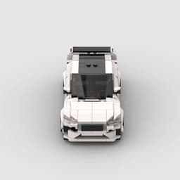 image-Small Particle Racing Car Sports Car Model Assembled Children's Building Blocks Toy
