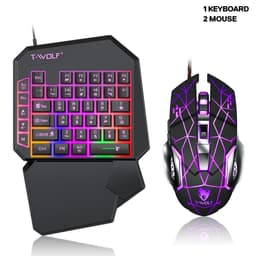 image-Lei Lang TF900 Single Hand Mouse Keyboard Suit