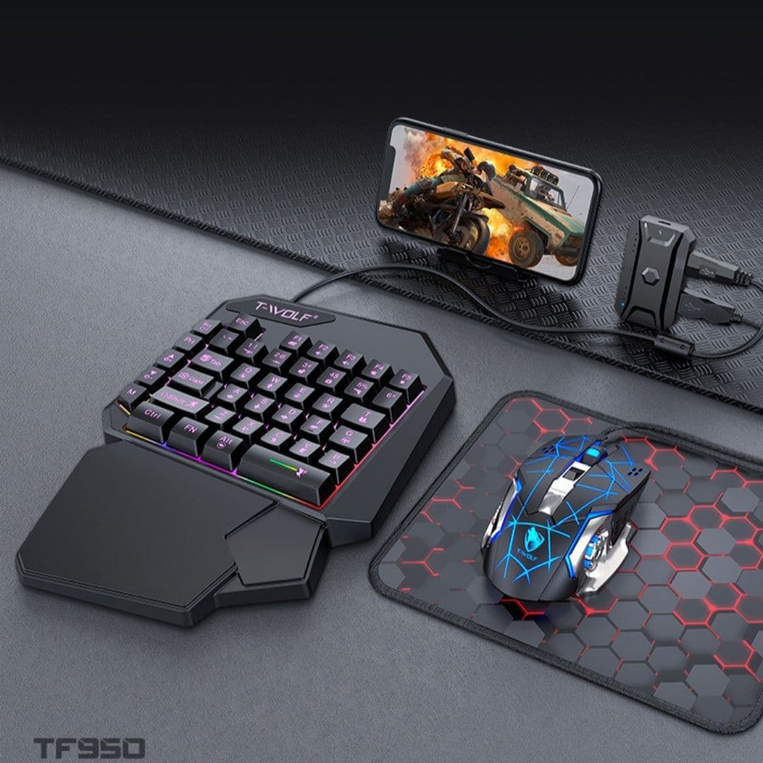 image-Lei Lang TF900 Single Hand Mouse Keyboard Suit
