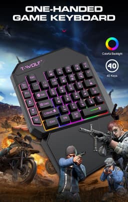 image-Lei Lang TF900 Single Hand Mouse Keyboard Suit