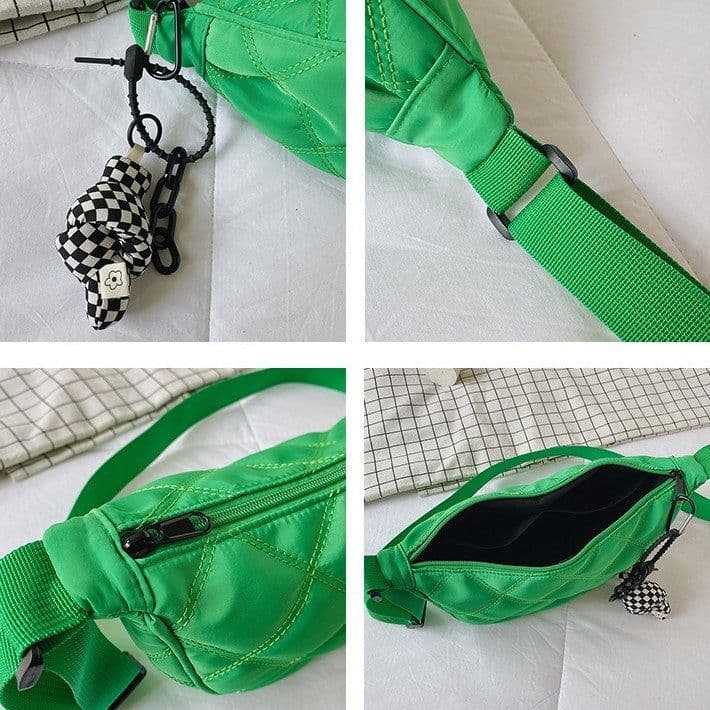 image-Women's Personality Trendy Rhombus Dumpling Messenger Bag