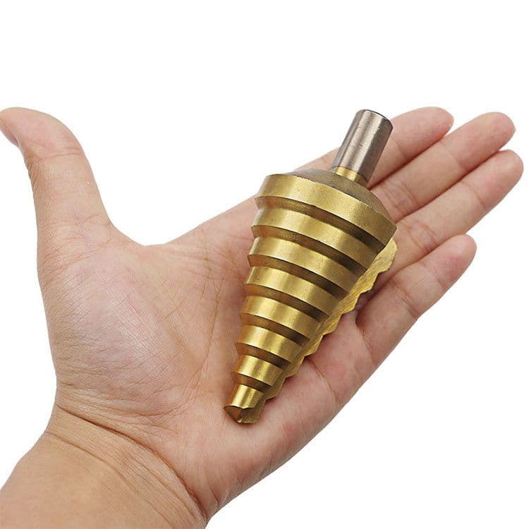 image-10-45mm Single Step Drill Large Size Steel Plate Tapper Woodworking Drilling Bit