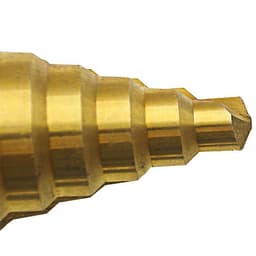 image-10-45mm Single Step Drill Large Size Steel Plate Tapper Woodworking Drilling Bit
