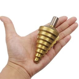 image-10-45mm Single Step Drill Large Size Steel Plate Tapper Woodworking Drilling Bit