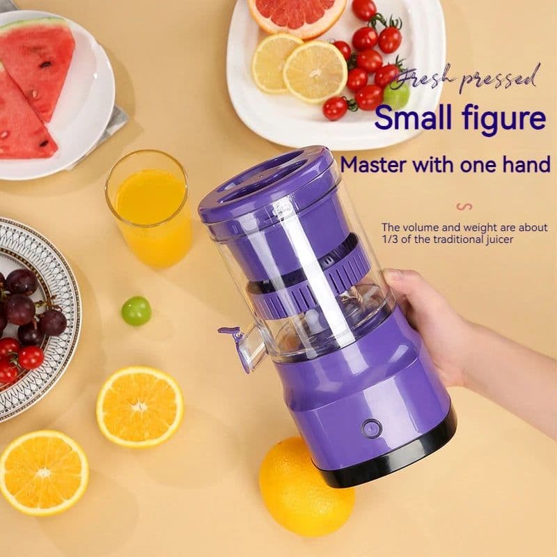 image-Electric Orange Juicer Lemon Juicer Squeezer Usb Rechargeable Citrus Juicer Machines Usb Rechargeable Portable Blender Kitchen Gadgets