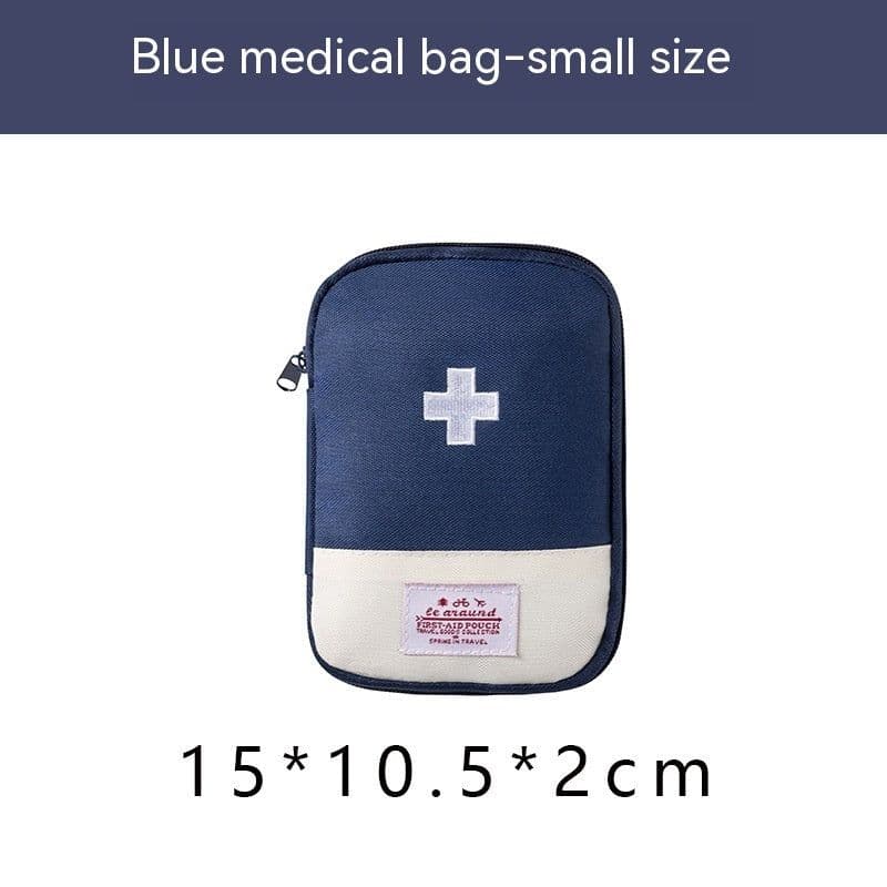image-Oxford Cloth Portable Portable First-aid Kit Medicine Buggy Bag Small Medicine Bag Travel Storage First Aid Kits Macaron Color