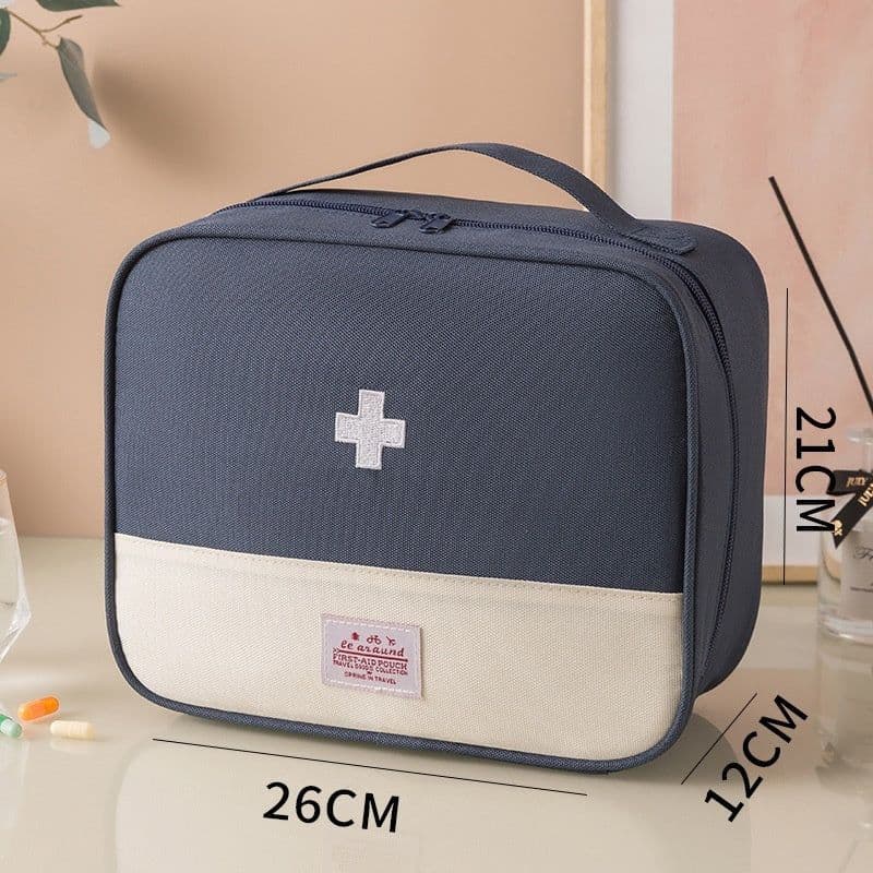 image-Oxford Cloth Portable Portable First-aid Kit Medicine Buggy Bag Small Medicine Bag Travel Storage First Aid Kits Macaron Color