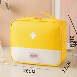 image-Oxford Cloth Portable Portable First-aid Kit Medicine Buggy Bag Small Medicine Bag Travel Storage First Aid Kits Macaron Color