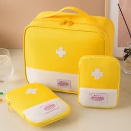 image-Oxford Cloth Portable Portable First-aid Kit Medicine Buggy Bag Small Medicine Bag Travel Storage First Aid Kits Macaron Color