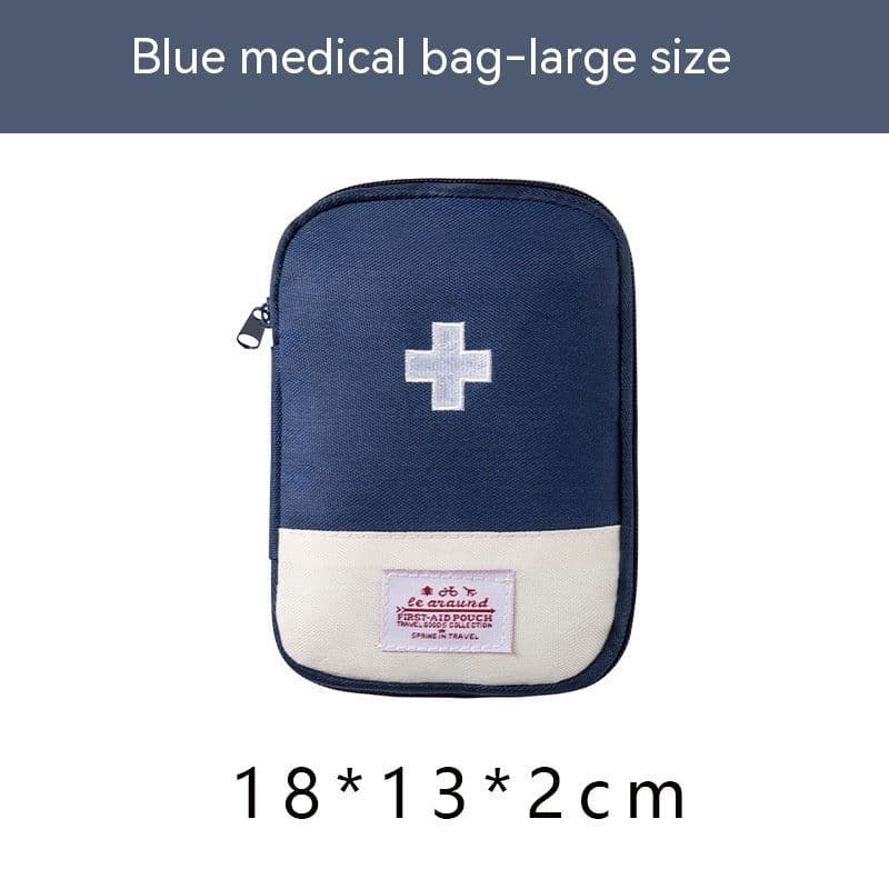 image-Oxford Cloth Portable Portable First-aid Kit Medicine Buggy Bag Small Medicine Bag Travel Storage First Aid Kits Macaron Color