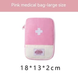 image-Oxford Cloth Portable Portable First-aid Kit Medicine Buggy Bag Small Medicine Bag Travel Storage First Aid Kits Macaron Color
