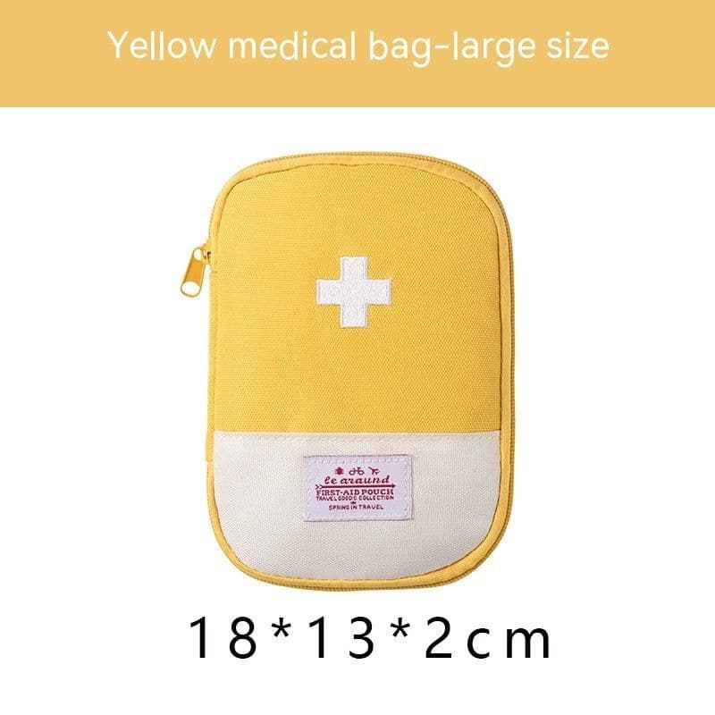 image-Oxford Cloth Portable Portable First-aid Kit Medicine Buggy Bag Small Medicine Bag Travel Storage First Aid Kits Macaron Color