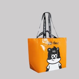 image-Waterproof Cartoon Woven Foldable Eco-friendly Shopping Bag