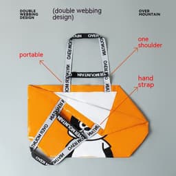 image-Waterproof Cartoon Woven Foldable Eco-friendly Shopping Bag