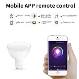 image-Led Light Source RGBCCT 5W Smart Small Spotlight GU10 Voice Control