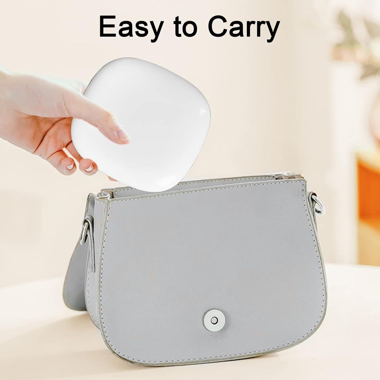 image-Handheld Led Make-up Mirror Foldable And Portable Portable Makeup Mirror