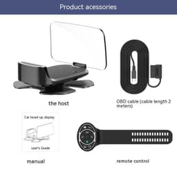 image-New HUD Head-up Display CarplayY Car HD Speed Digital Projector
