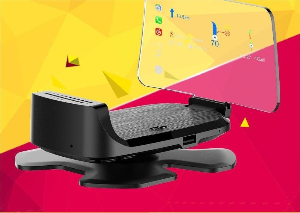 image-New HUD Head-up Display CarplayY Car HD Speed Digital Projector