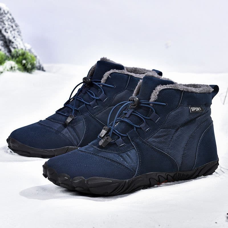 image-Five-finger Outdoor Sports Fleece-lined Warm Wear-resistant Non-slip Hiking Shoes