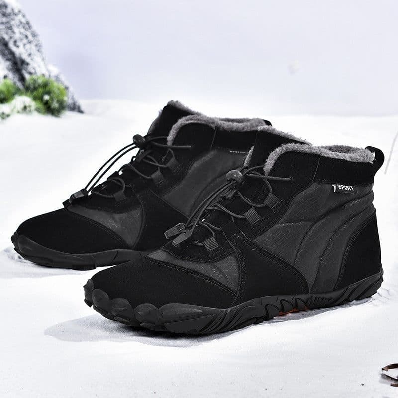 image-Five-finger Outdoor Sports Fleece-lined Warm Wear-resistant Non-slip Hiking Shoes
