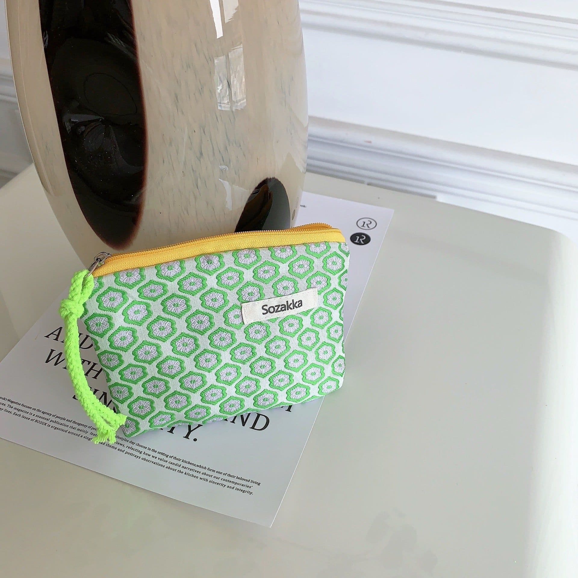 image-Rope Mouth Red Envelope Female Cosmetic Bag Portable Portable Coin Purse Wash Bag