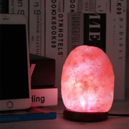 image-Crystal Salt USB Natural Colorful Color Changing Warm White Led Mineral Small Night Lamp