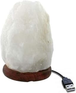 image-Crystal Salt USB Natural Colorful Color Changing Warm White Led Mineral Small Night Lamp