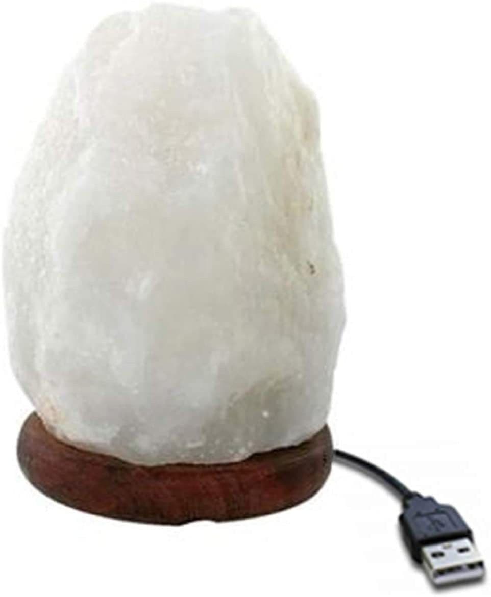 image-Crystal Salt USB Natural Colorful Color Changing Warm White Led Mineral Small Night Lamp