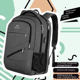 image-Men's And Women's Fashion Large Capacity Travel Computer Backpack