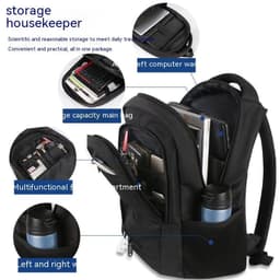 image-Men's And Women's Fashion Large Capacity Travel Computer Backpack