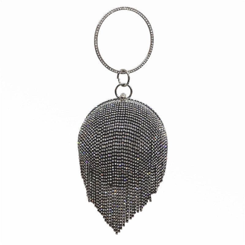 image-Fringed Beaded European And American Style Bag