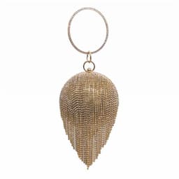 image-Fringed Beaded European And American Style Bag