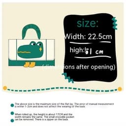 image-New Upgraded Cute Cartoon Large Capacity Makeup Personal Hygiene Bag Mesh Handbag
