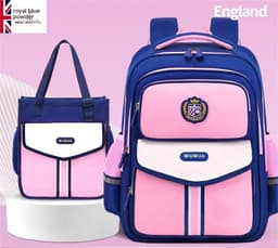 image-Primary School Student Waterproof Spine Protection Waist Support Large Capacity Backpack Oxford Cloth For Boys And Girls