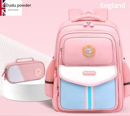 image-Primary School Student Waterproof Spine Protection Waist Support Large Capacity Backpack Oxford Cloth For Boys And Girls