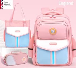 image-Primary School Student Waterproof Spine Protection Waist Support Large Capacity Backpack Oxford Cloth For Boys And Girls