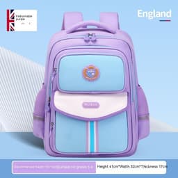 image-Primary School Student Waterproof Spine Protection Waist Support Large Capacity Backpack Oxford Cloth For Boys And Girls