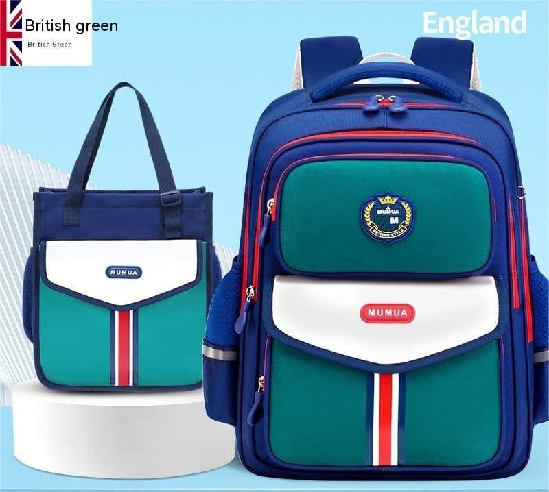 image-Primary School Student Waterproof Spine Protection Waist Support Large Capacity Backpack Oxford Cloth For Boys And Girls