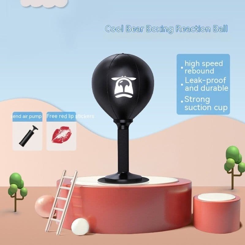 image-Boxing Desktop Speed Ball Agility Dodge Reaction Training Target
