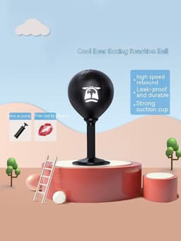 image-Boxing Desktop Speed Ball Agility Dodge Reaction Training Target