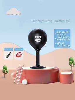 image-Boxing Desktop Speed Ball Agility Dodge Reaction Training Target