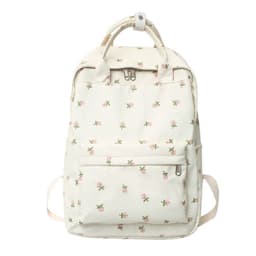 image-Girls' Korean Style Cute Floral Student Schoolbag Junior And Middle School Students Backpack