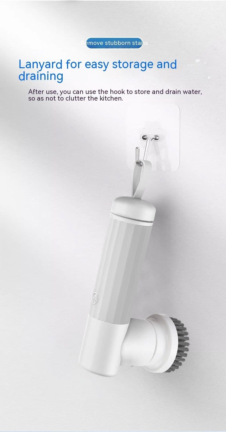 image-Bathroom Kitchen High Torque Mute Electric Cleaning Brush