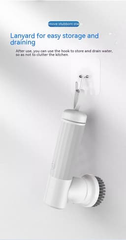 image-Bathroom Kitchen High Torque Mute Electric Cleaning Brush