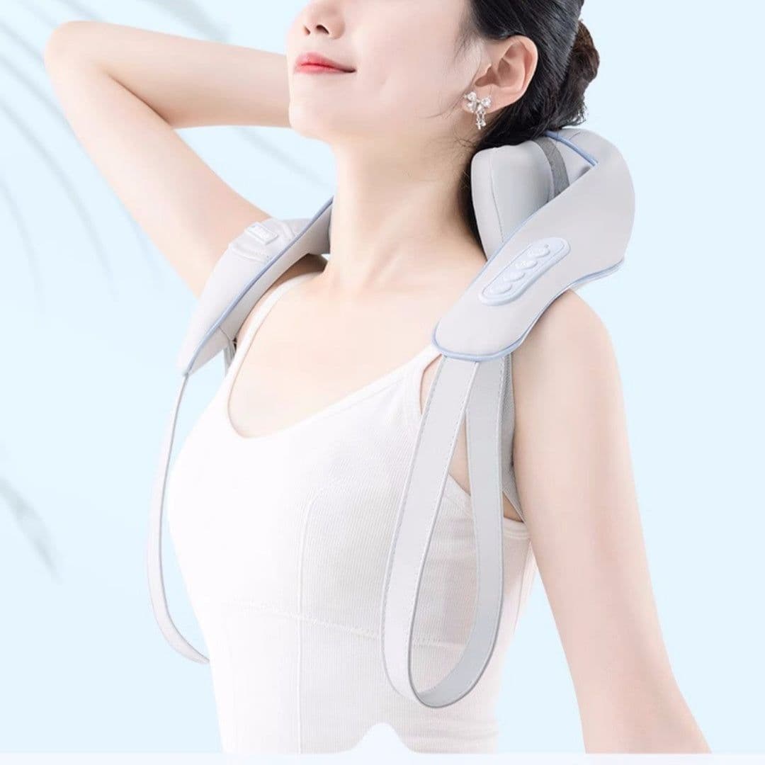 image-Cervical Oblique Muscle Massager Shoulder Hot Compress Rechargeable Massage Shawl Neck