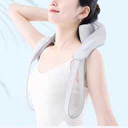 image-Cervical Oblique Muscle Massager Shoulder Hot Compress Rechargeable Massage Shawl Neck