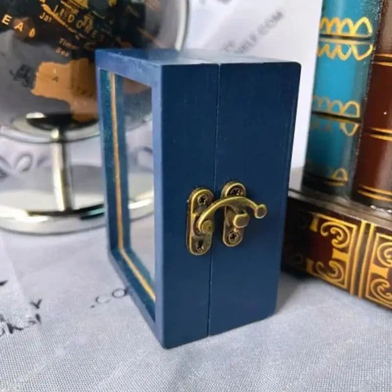 image-Shake Away Anxiety Bookshelf Mini Anti-Anxiety Bookshelf Ornament For Desktop Decor Stress Reliever Wooden Library Birthday Gift