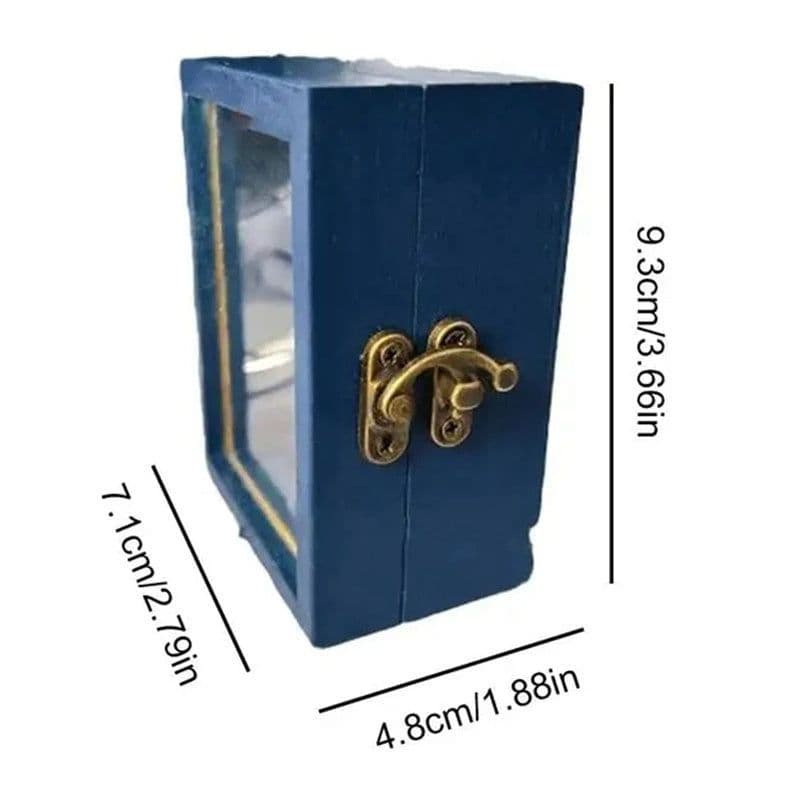 image-Shake Away Anxiety Bookshelf Mini Anti-Anxiety Bookshelf Ornament For Desktop Decor Stress Reliever Wooden Library Birthday Gift
